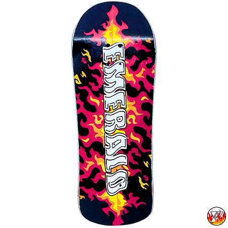 Deck Emerald ''Flames'' Oldschool 34x96mm Heat-Transfer