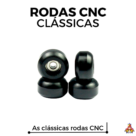 Rodas marca Custom modelo ''CNC'' na cor Preta