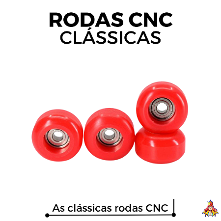 Rodas marca Custom modelo ''CNC'' na cor Vermelho