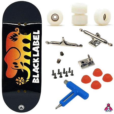Fingerboard Premium Completo - PRO 34mm - Deck Custom + Rodas Apex + Trucks PRO 3.0 + Mini Ferramenta + Bushings + Tape