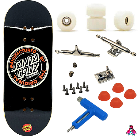 Fingerboard Premium Completo - PRO 34mm - Deck Custom + Rodas Apex + Trucks PRO 3.0 + Mini Ferramenta + Bushings + Tape