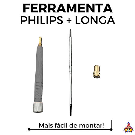 Ferramenta Fingerboard Leefai - Mega Longa com Imã - Desmontável - Cinza