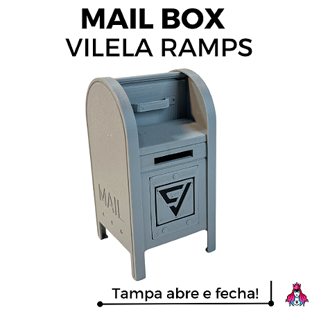 Miniatura Vilela Ramps X Custom modelo ''Mail Box'' Articulável cor Cinza Edição Limitada