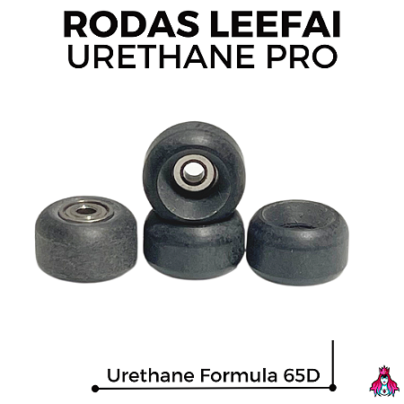 Rodas Leefai Urethane Pro Urethane Formula 65D (7.5x4.5mm) cor Cinza