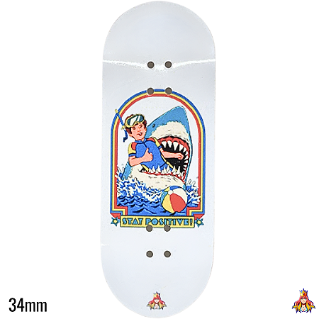 Deck Custom Premium 34mm - “Stay Positive“ - com Tape Alien