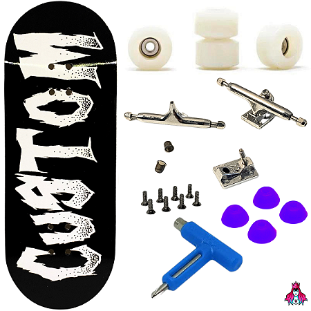 Fingerboard Premium Completo - Custom - 34mm - Custom Logo Rebel