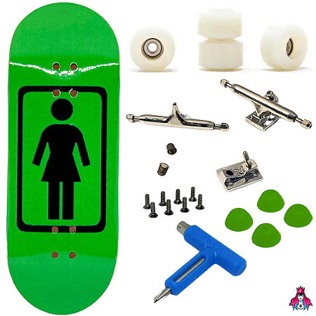 Fingerboard Premium Completo - Custom - 34mm - Girl