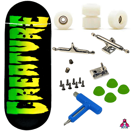 Fingerboard Premium Completo - Custom - 34mm - Creature Logo