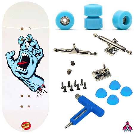 Fingerboard Premium Completo - Custom - 34mm - Santa Cruz Hand