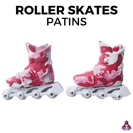 Finger Roller Skate - Patins de Dedo cor Pink Camo