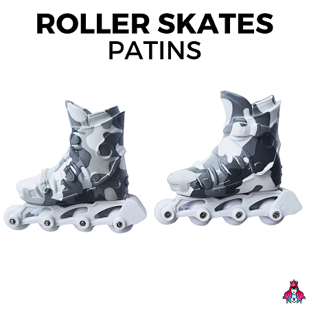 Finger Roller Skate - Patins de Dedo cor Gray Camo