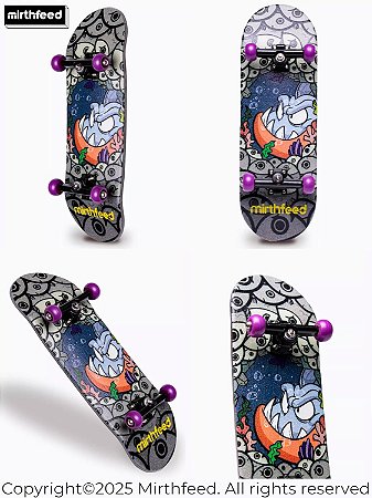 Fingerboard Completo Mirthfeed 32.5mm Heat-Transfer modelo Fish