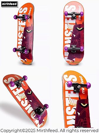 Fingerboard Completo Mirthfeed 32.5mm Heat-Transfer modelo Monsters