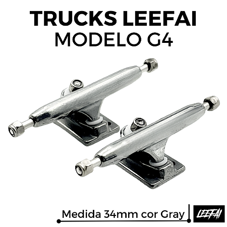 Trucks Leefai G4 34mm cor Gray (Nova Geração V3 Leefai)