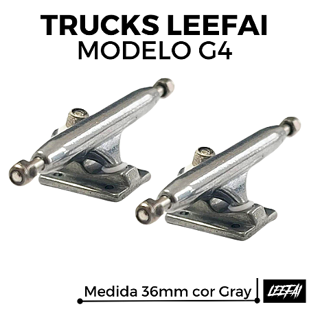 Trucks Leefai G4 36mm cor Gray (Nova Geração V3 Leefai)