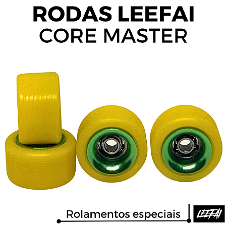 Rodas Leefai Core Master cor Mustard & Green (Special Open Bearings)