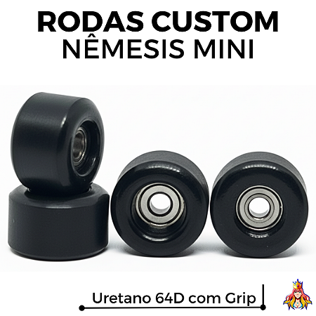 Rodas Custom Nêmesis "Mini'z" Soft Urethane 64D Black