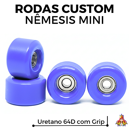Rodas Custom Nêmesis "Mini'z" Soft Urethane 64D Blue