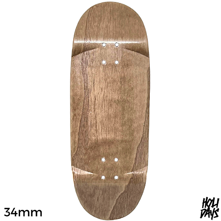 Deck Holidays 34mm - Egg Shape - Low Mold - Exotic Woods Brown #1