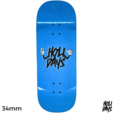 Deck Holidays 34mm - OG Shape - Low Mold - Logo Hand Blue