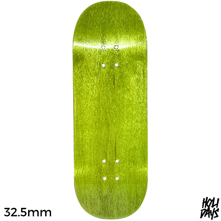 Deck Holidays 32.5mm - Classic Shape - Medium Mold - Natural Woods Lemon Green