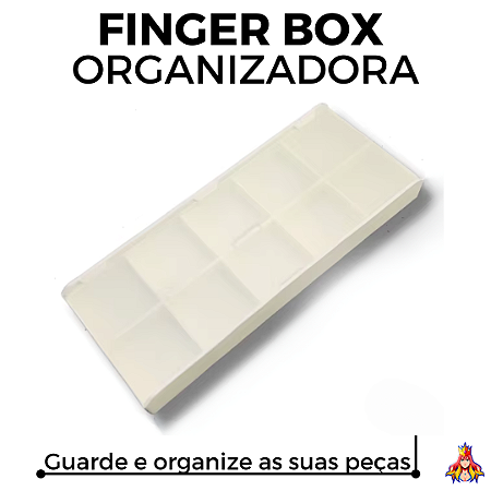 FingerBox Custom - Organizadora para Peças Fingerboard - cor Branca