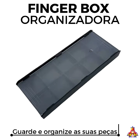 FingerBox Custom - Organizadora para Peças Fingerboard - cor Preto