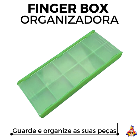 FingerBox Custom - Organizadora para Peças Fingerboard - cor Verde