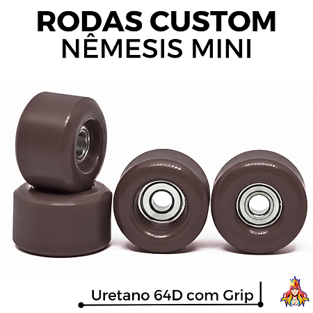 Rodas Custom Nêmesis "Mini'z" Soft Urethane 64D Dark Brown