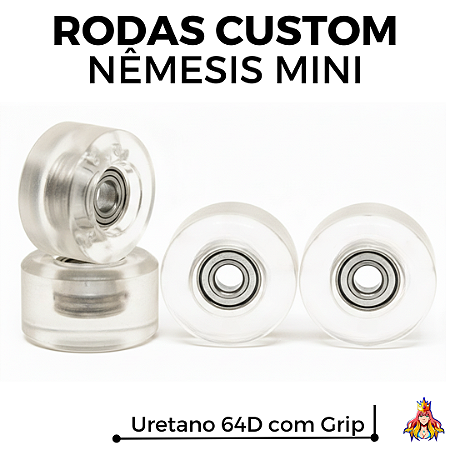 Rodas Custom Nêmesis "Mini'z" Soft Urethane 64D Transparent