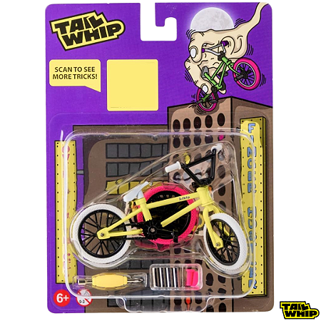 Mini BMX Metal *Tail-Whip* edição collab *Finger Hustler* Original cor Yellow