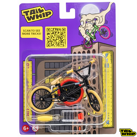 Mini BMX Metal *Tail-Whip* edição collab *Finger Hustler* Original cor Black