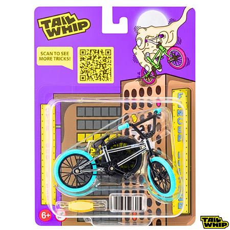 Mini BMX Metal *Tail-Whip* edição collab *Finger Hustler* Original cor Silver