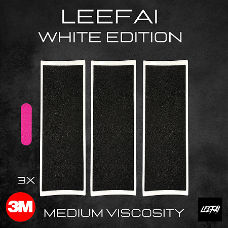 3x Tape Leefai "White Edition" - Adesivo Especial 3M - Média Viscosidade