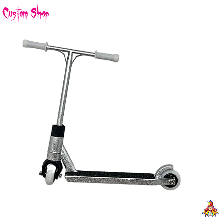 Finger Scooter Custom de Metal - cor Raw Metal