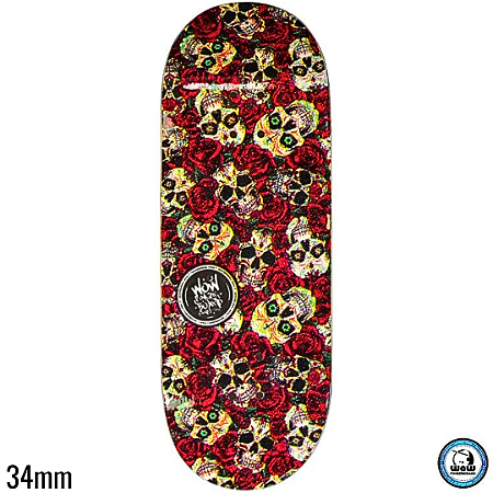 Deck WoW Graphic Series - Pads Skull Roses - Deep - 34mm