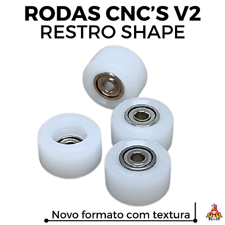 Kit de Rodas Custom CNC's V2 Restro Shape cor White