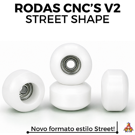 Rodas Custom CNC V2 Street Shape - White