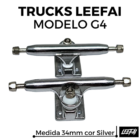 Trucks Leefai modelo G4 - 34mm - cor Silver