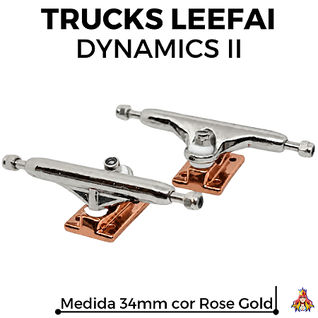 Trucks Leefai Dynamics II 34mm cor Silver & Rose Gold