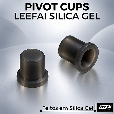 Pivot Cups Leefai Silica Gel cor preto