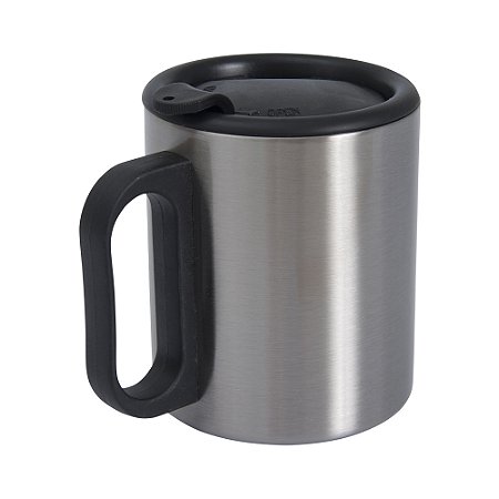 Kit 4 Caneca Viagem Com Tampa 250ml de Inox