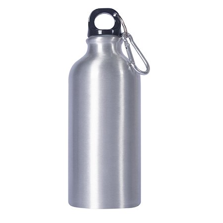 Kit 10 Squeeze Garrafa Mosquetão de Alumínio de 500ml Sem Resina