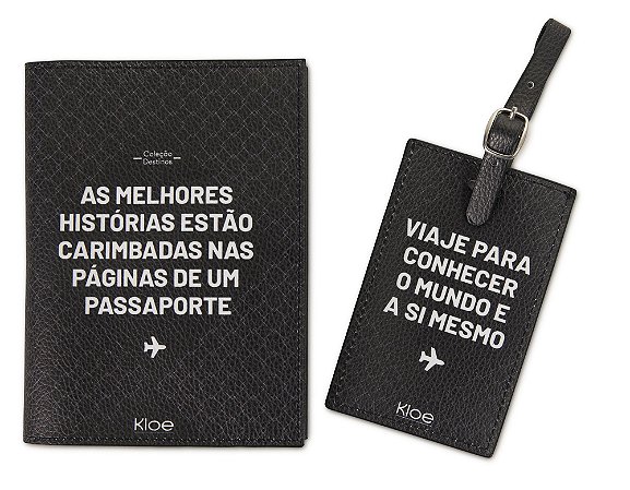 Kit Viagem Porta Passaporte e Tag Mala - Cité