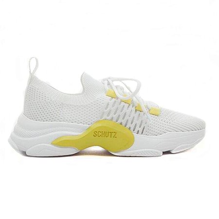 Tênis Sneaker Rush Branco & Amarelo