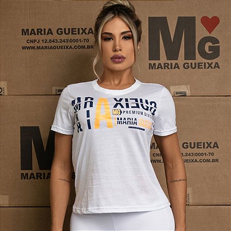 Blusa T-shirt Maria Gueixa Branco 7942