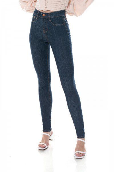 Calça Jeans Skinny Media Escura DenimZero DZ3704