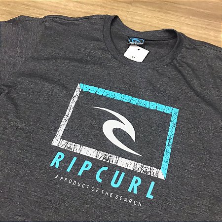 camiseta rip curl cinza