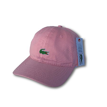 Boné Lacoste Small Croc Rosa - The One Grifes