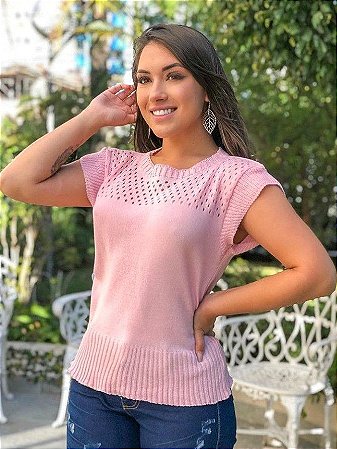 blusa rosa shock
